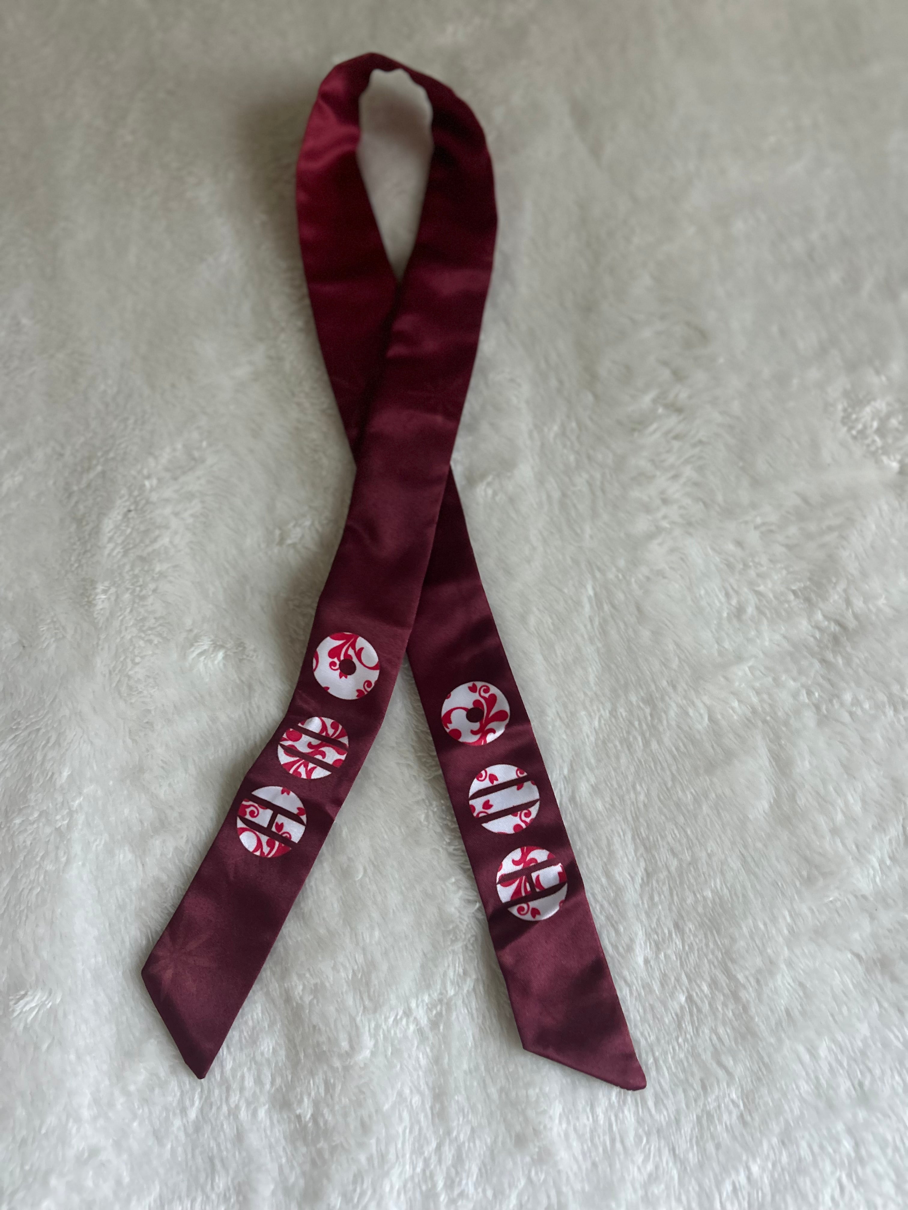 Arirang Satin Hair Scarf – K-Pop Concert Accessory