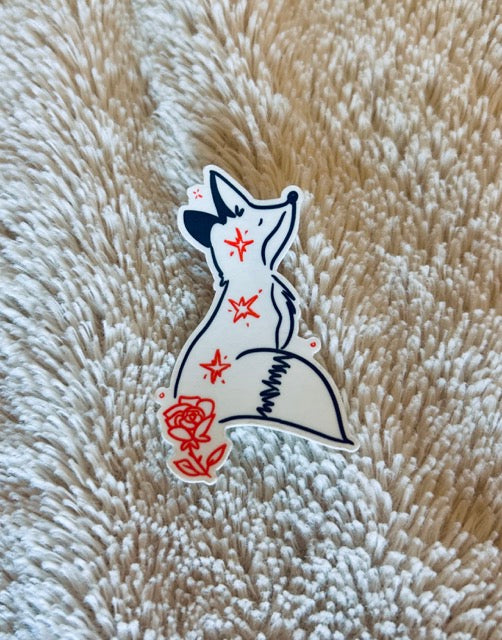 TXT lore inspired Fox Temporary Tattoo