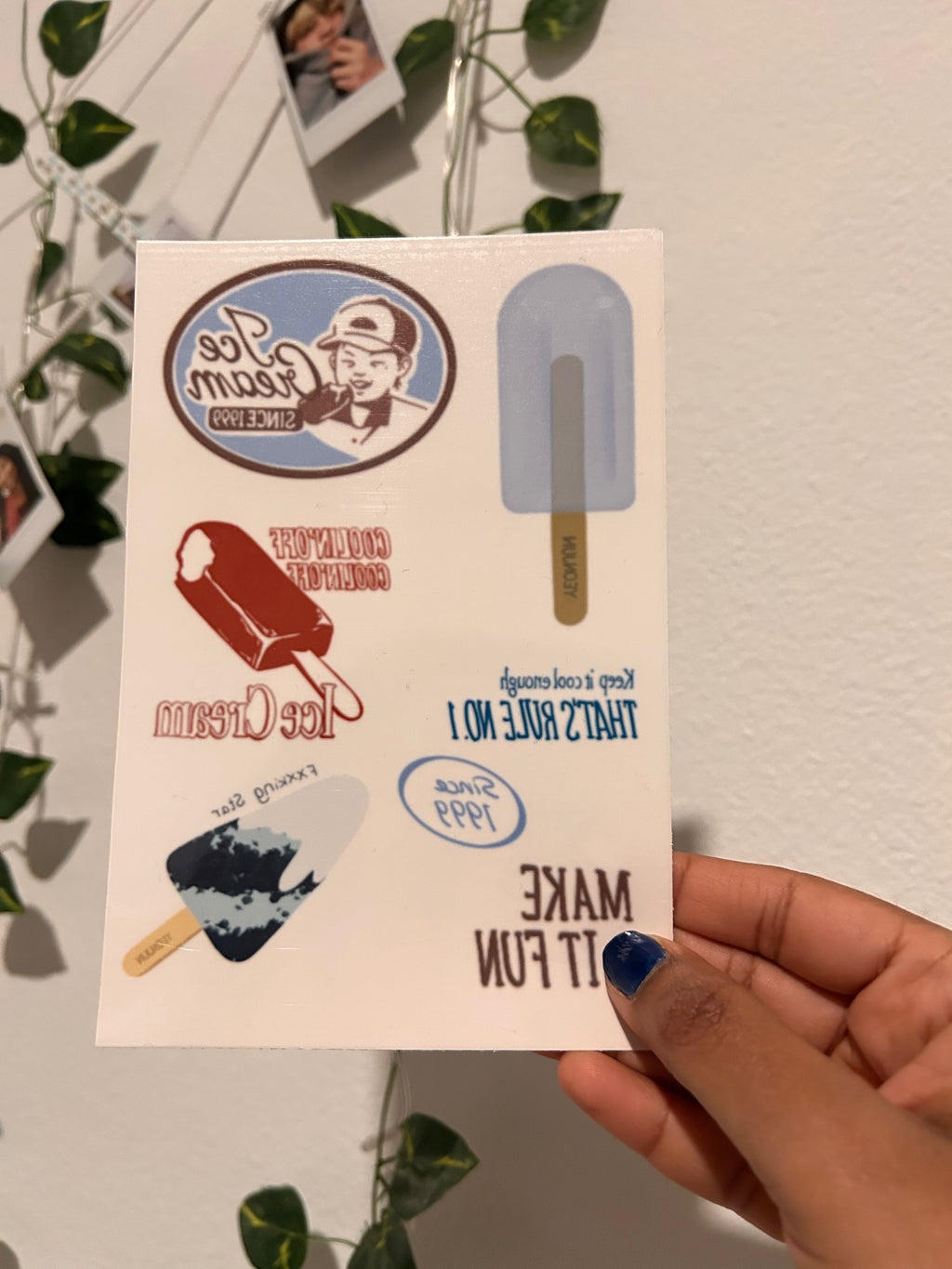 Yeonjun No Labels Part 2 inspired Temporary Tattoo sheet