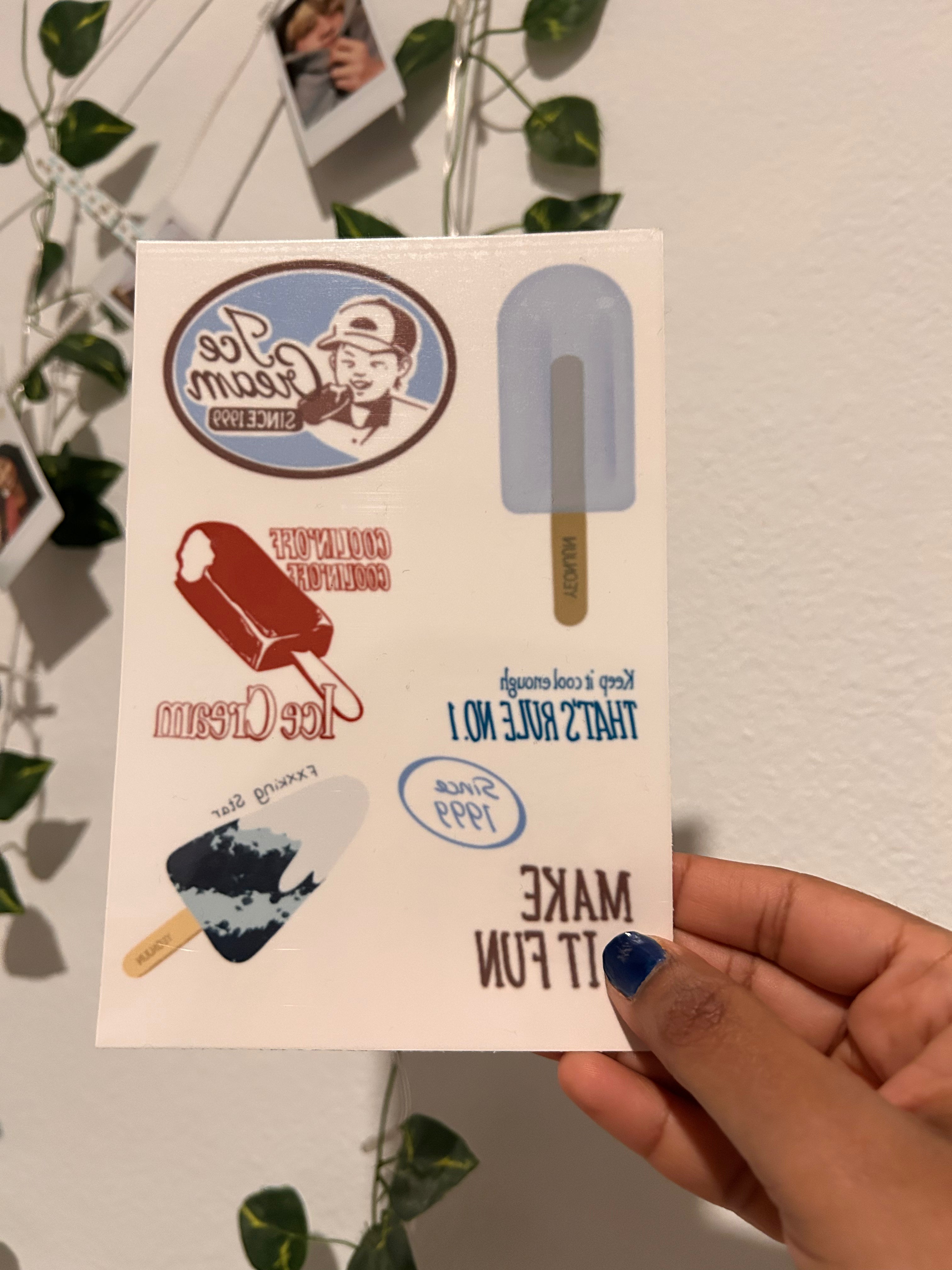 Yeonjun No Labels Part 2 inspired Temporary Tattoo sheet