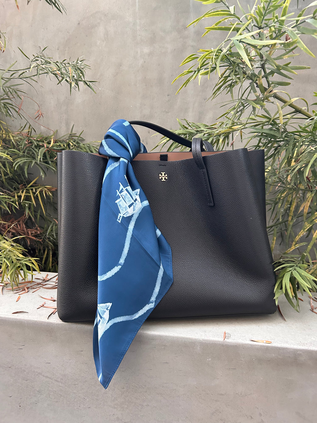 BTS Swim inspired Indigo Blue Satin Scarf