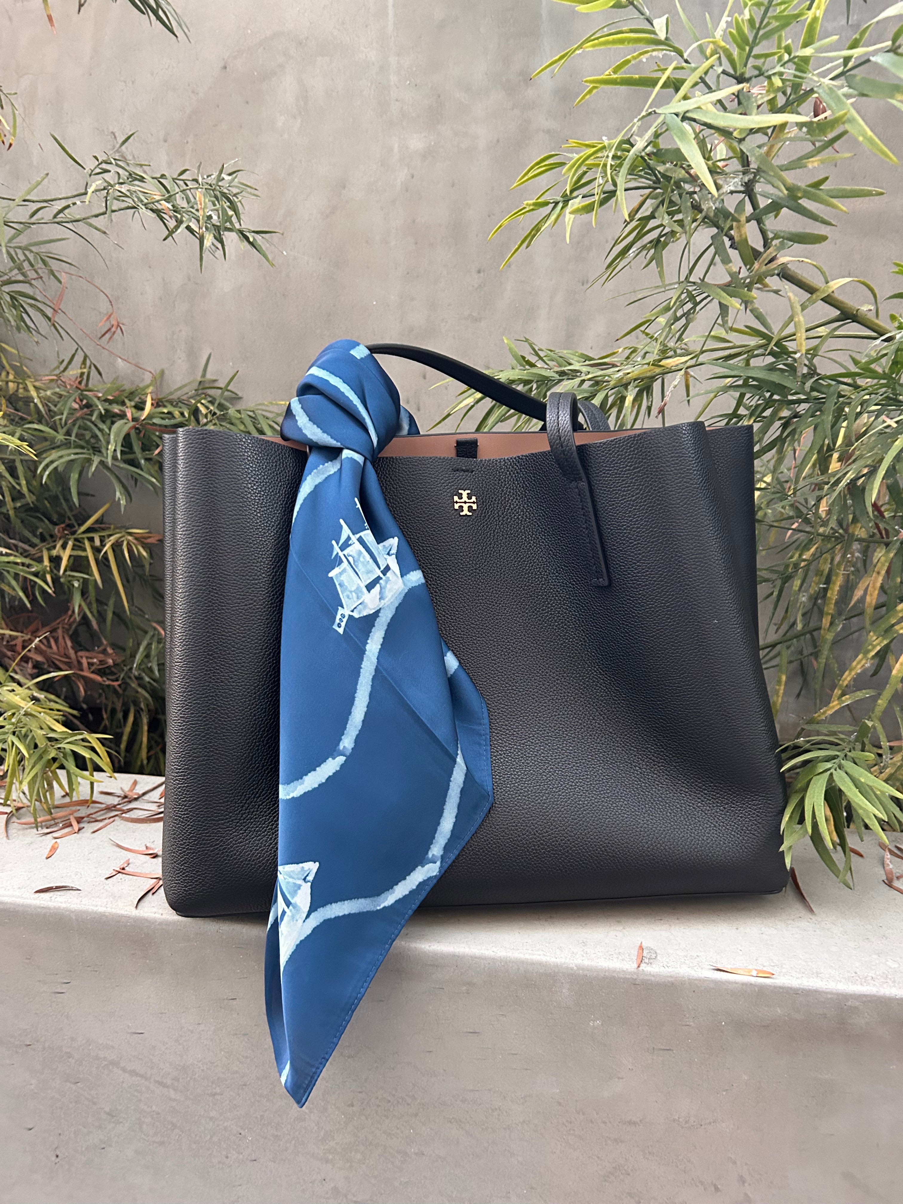BTS Swim inspired Indigo Blue Satin Scarf