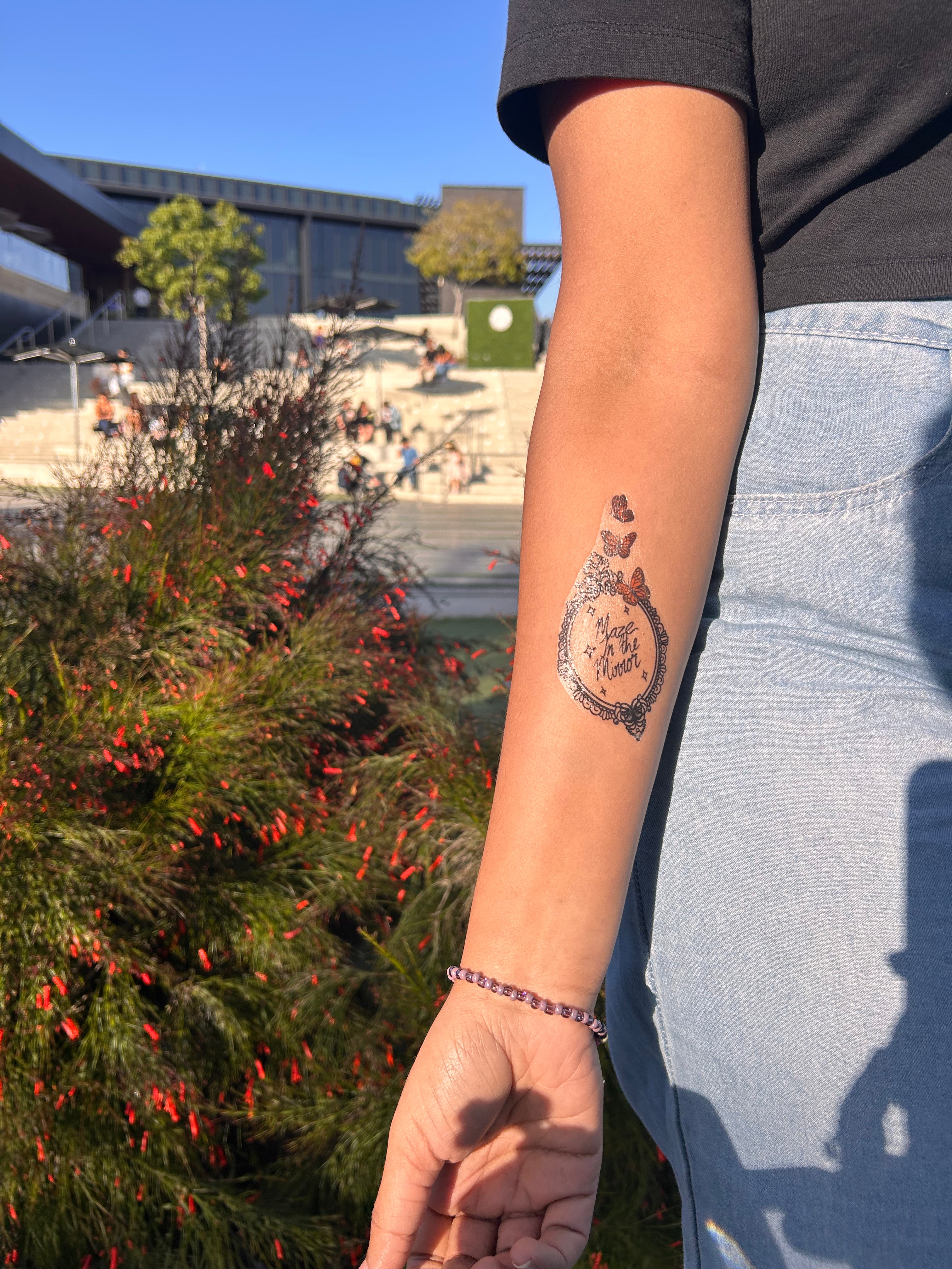 Maze in the Mirror Temporary Tattoo
