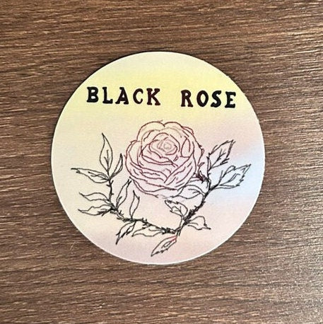 Black Rose K-Rock Band Sticker
