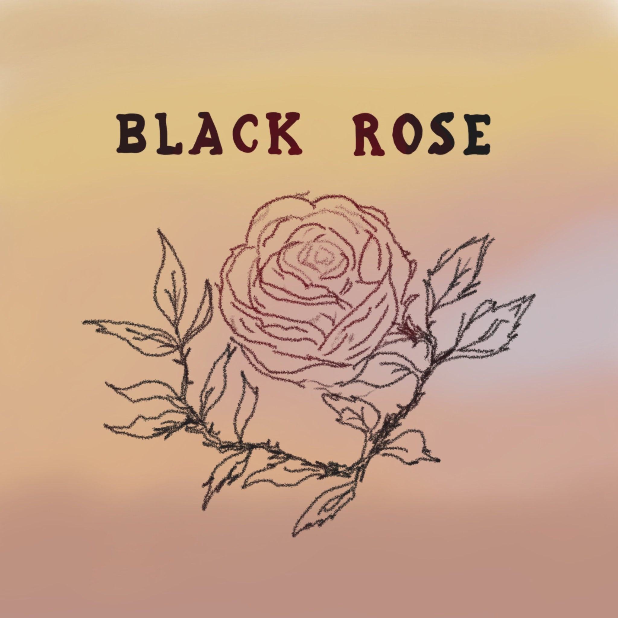 Black Rose K-Rock Band Sticker