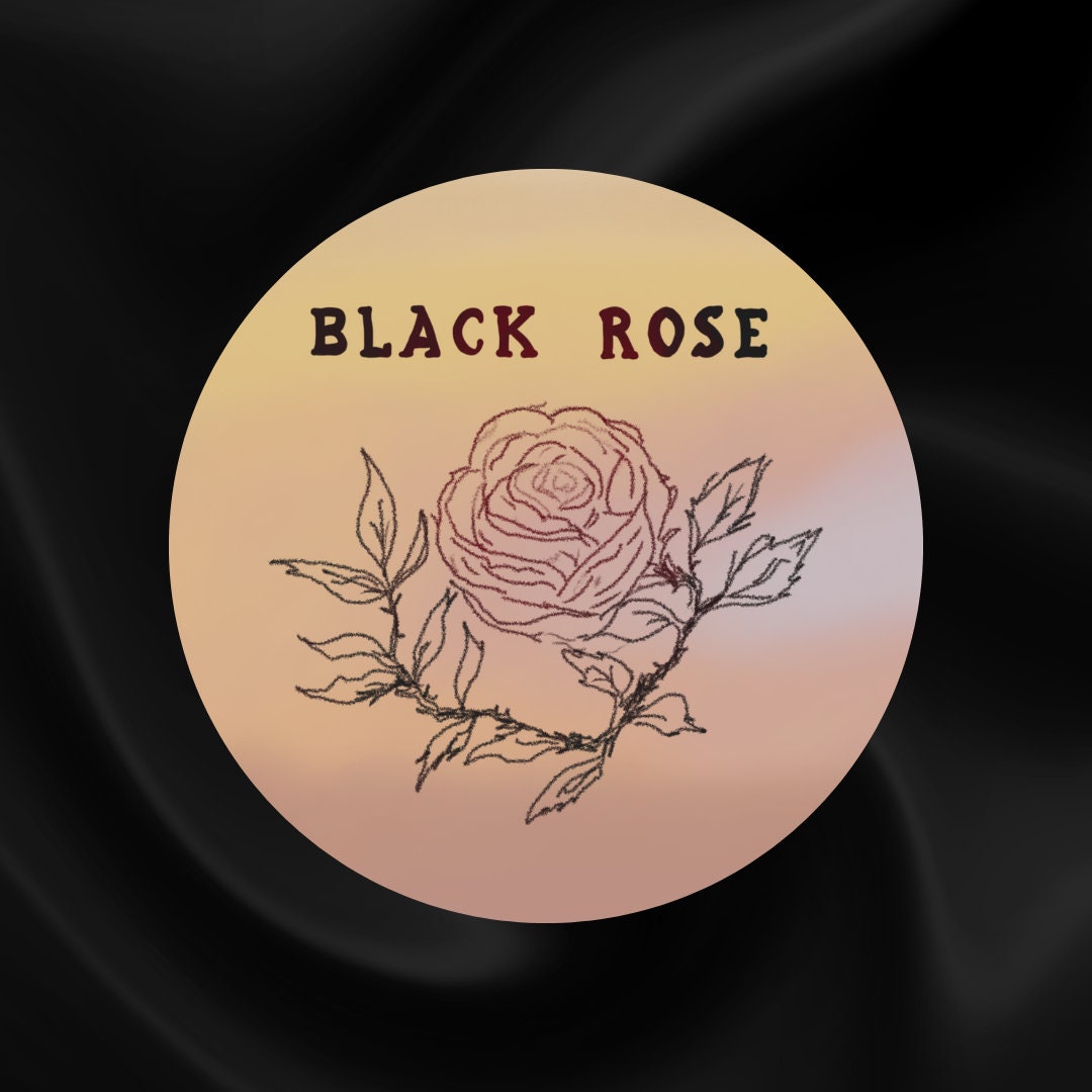 Black Rose K-Rock Band Sticker