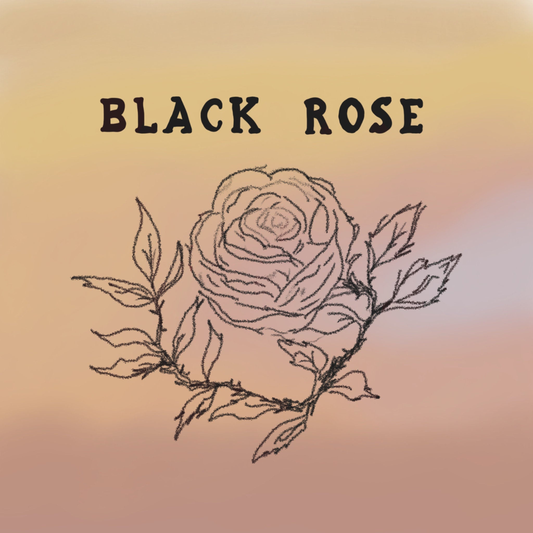 Black Rose K-Rock Band Sticker