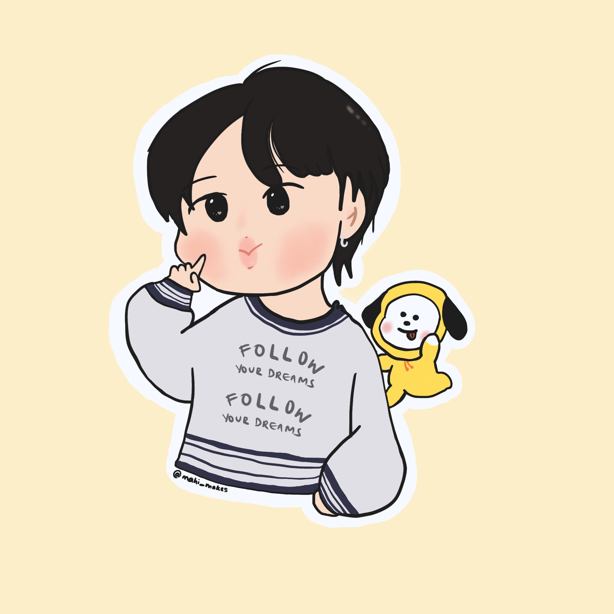 Jimin & Chimmy sticker