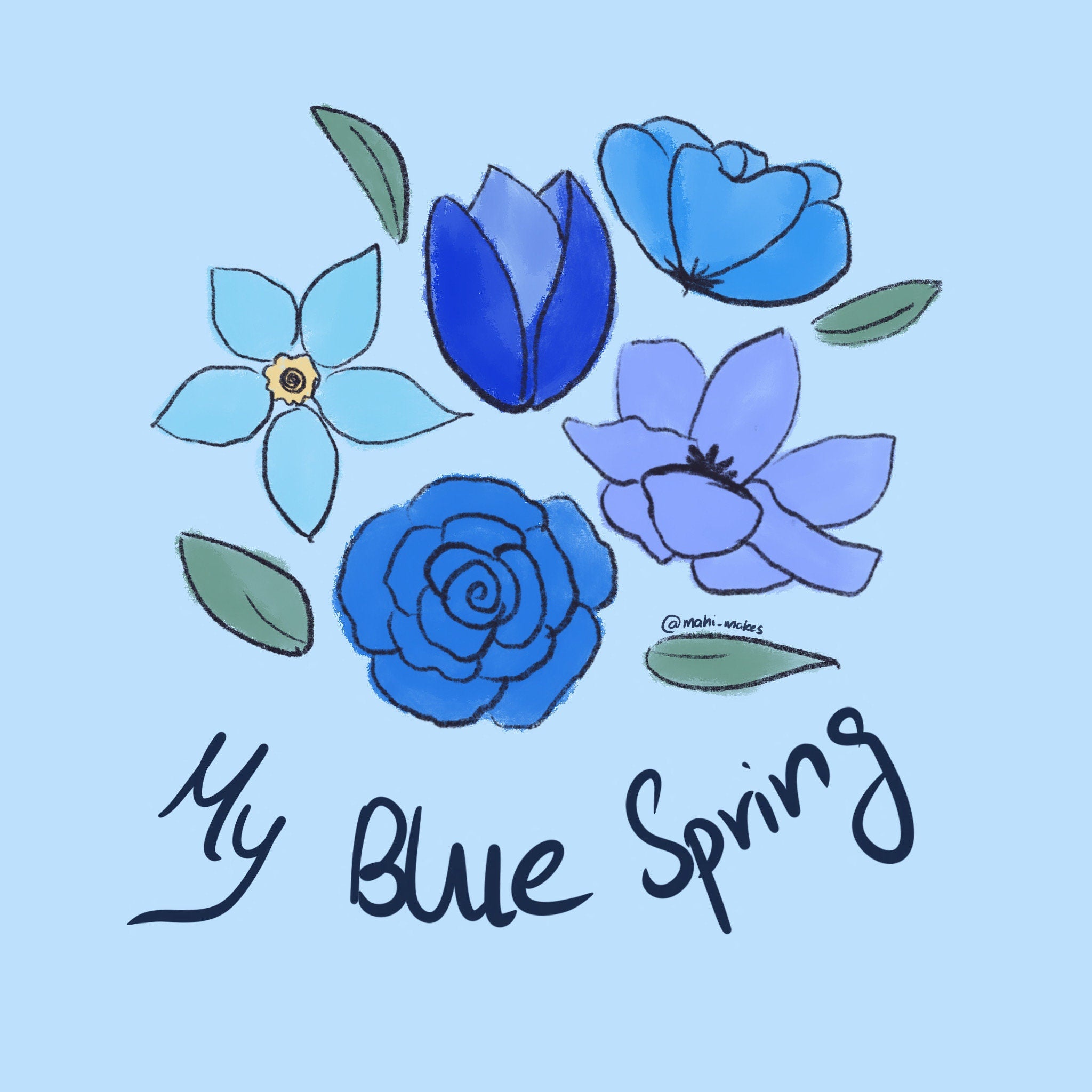 Blue Spring sticker