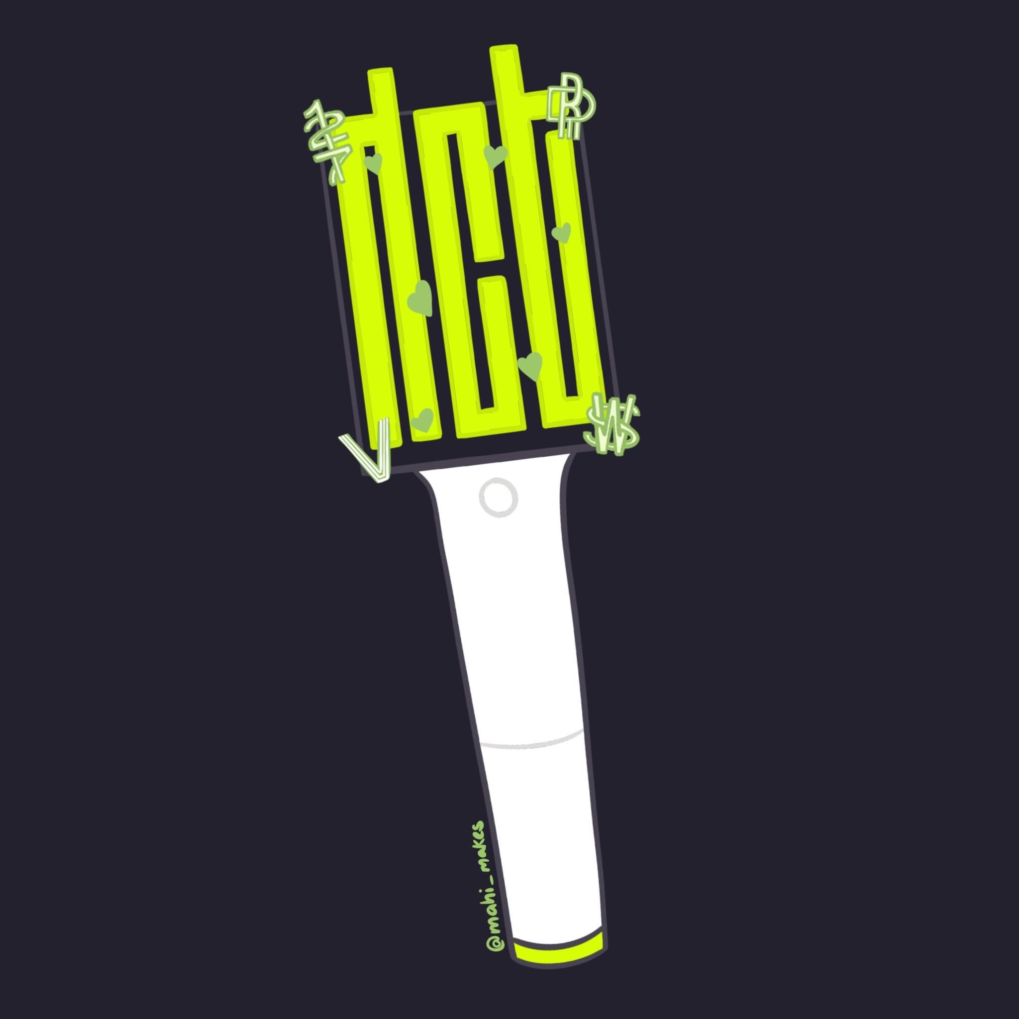 NCT lightstick keychain