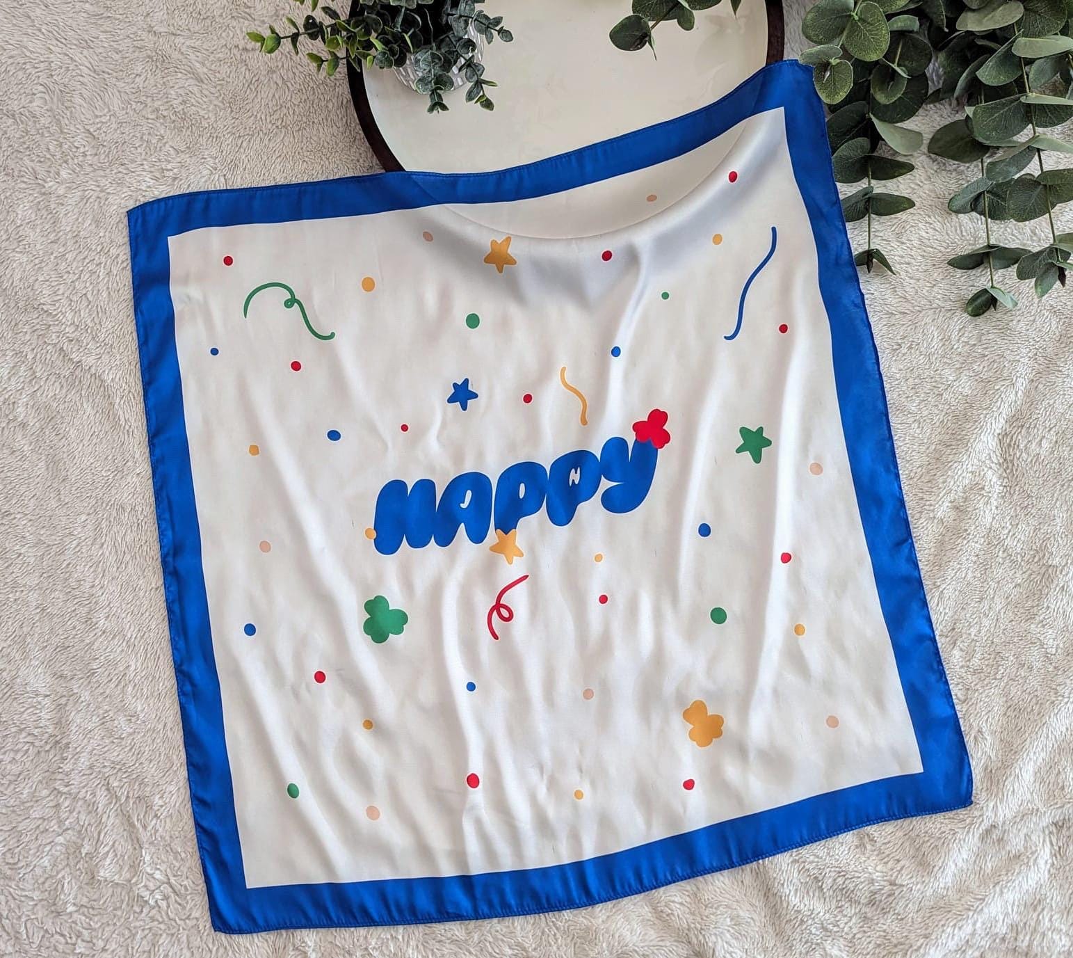 BTS Jin Inspired Satin Scarf, K-Pop Fashion Accessory