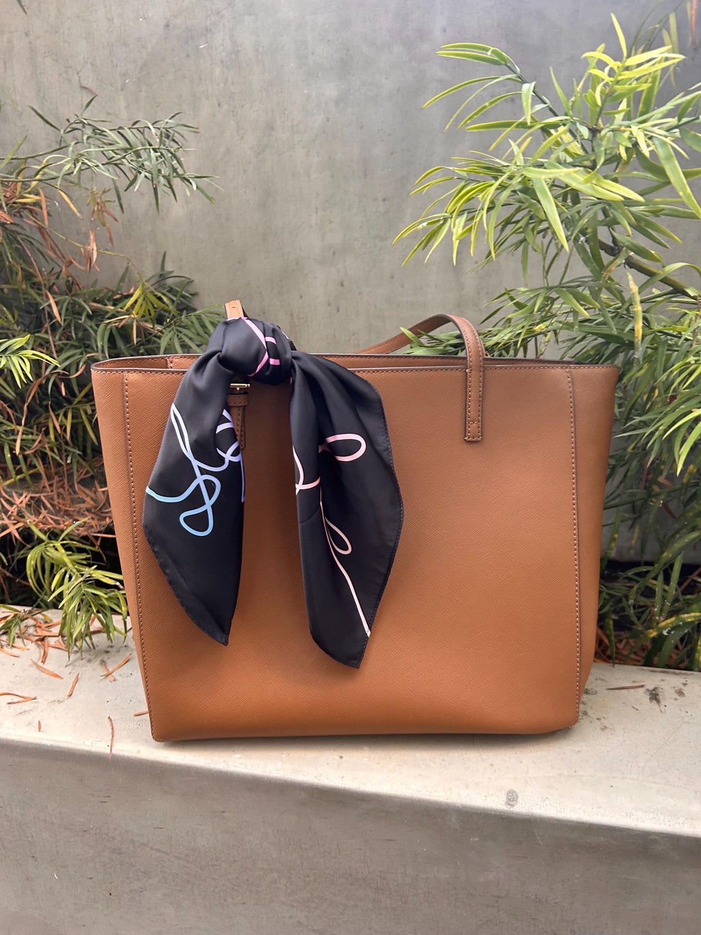 BTS Love Yourself Inspired Black Satin Scarf