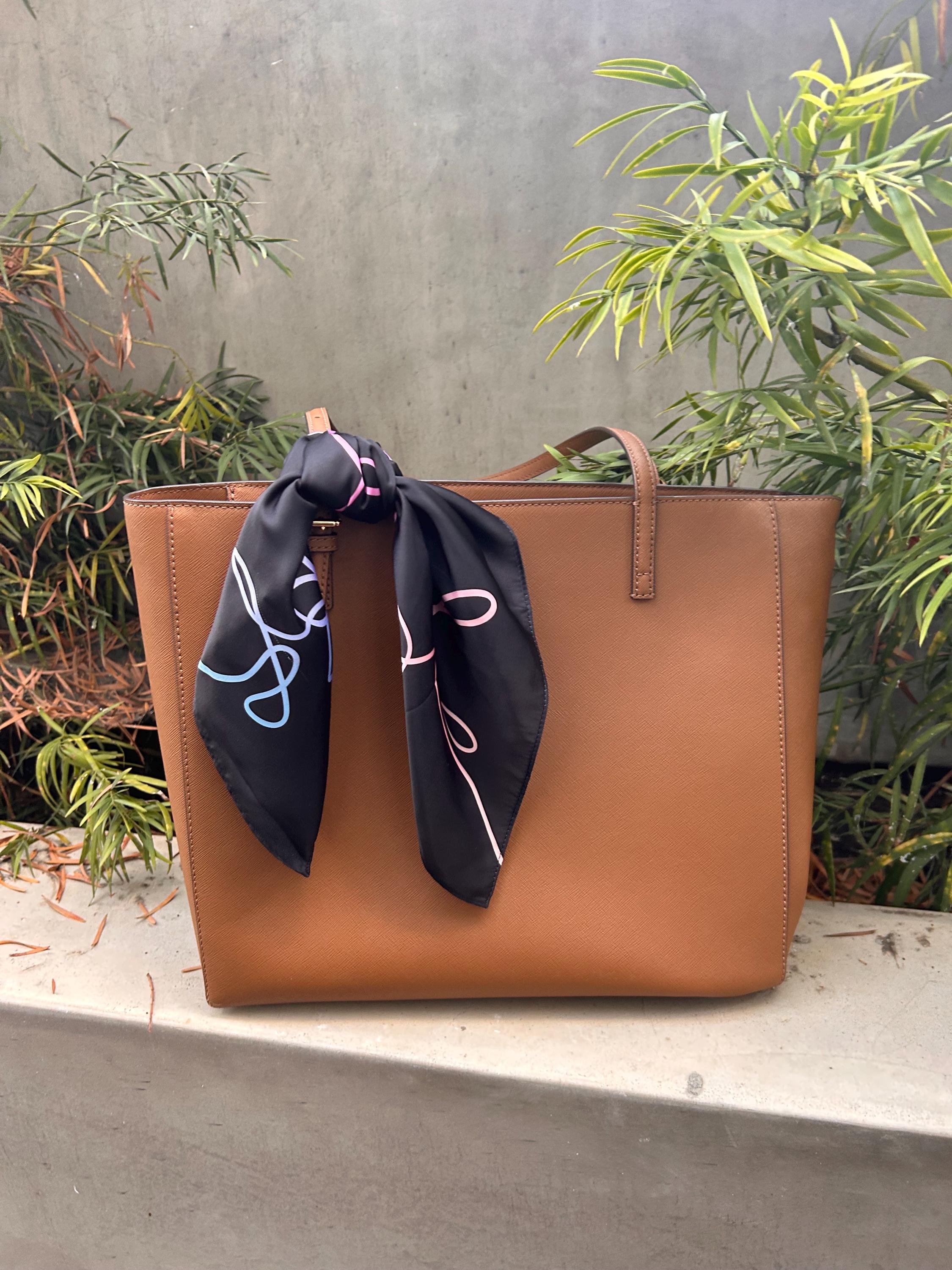 BTS Love Yourself Inspired Black Satin Scarf